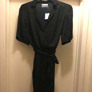 Urban Outfitters Bezel Black Wrap Jumpsuit